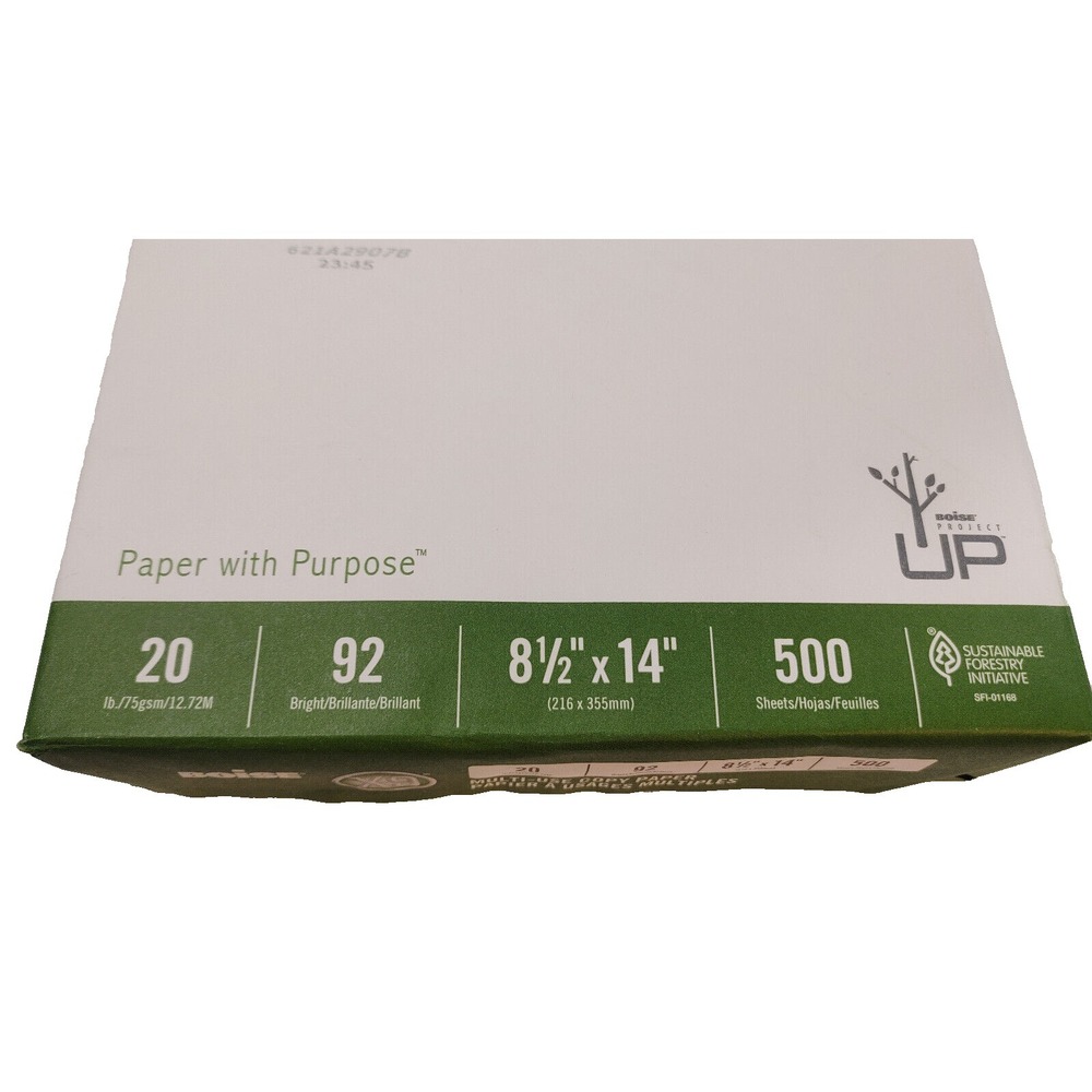 8.5/14 Boise X-9 Multi-Use Copy Paper 500 Sheets of Paper Printer - Picture 2 of 4